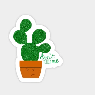 Don't Touch Me Cactus Sticker